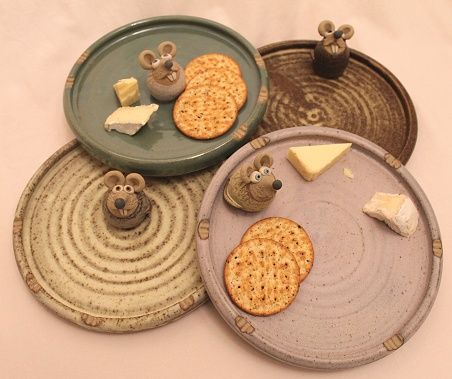 Cheese Plate | hand-made pottery from Muggins Pottery in Leicestershire - wedding gifts, birthday presents, christening presents and anniversary gifts. Pottery Cheese Plate, Pottery Cheese Board, Ceramic Cheese Plate, Coil Pots Ideas, Pottery Kitchen, Coil Pottery, Coil Pots, Boursin Cheese, Clay Plates