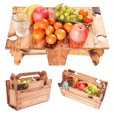 Moveable Furniture, Mini Picnic Table, Wood Picnic Table, Folding Wine Table, Wine Picnic Table, Picnic Wine, Foldable Picnic Table, Portable Picnic Table, Wine Picnic