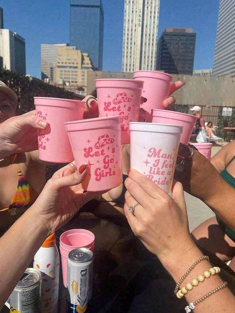 6 Pack Let's Go Cups! Reusable Cowgirl Cups - Perfect For 70s Theme Bachelorette Parties Multicolor    PET     Event & Party Supplies, size features are:Bust: ,Length: ,Sleeve Length: Bachelorette Party Hoedown, Prom Bachelorette Party, Nashville Bachelorette Party Decorations Decor, June Bachelorette Party, Bridesmaid Party Ideas Bachelorette, Pink Last Rodeo Bachelorette Party, Bachelorette Cowboy Theme, Let’s Go Girls Bachelorette Ideas, Bachelorette Party Ideas Cowgirl