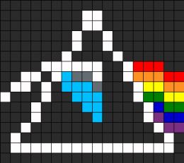 Pink Floyd Perler Perler Bead Pattern | Bead Sprites | Misc Fuse Bead Patterns Pixel Art Sayings, Rave Kandi, Beaded Flowers Patterns, Pixel Art Templates, 8bit Art, Perler Bead Templates, Pattern Maker, Diy Perler Bead Crafts, Pixel Crochet