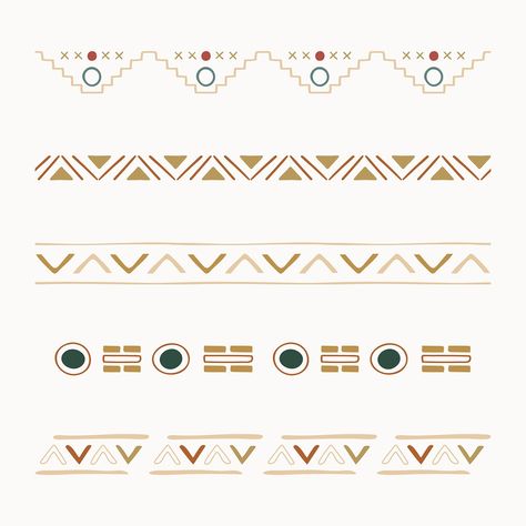 Download premium vector of Ethnic pattern illustrator brush, brown geometric design, vector by Tang about native american, african pattern, pattern, vintage border illustration, and native american pattern 3962022 Retro Border Design, Native Designs Pattern, Native American Designs Pattern Ideas, Ethnic Design Pattern, Crust Designs, Native Patterns, Gel Pen Art, Border Illustration, Native American Pattern