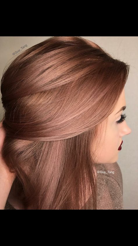 Rose brown Gold Hair Colors, Hair Color Rose Gold, Guy Tang, Rose Gold Hair, Hair Inspiration Color, Gold Hair, Great Hair, Popsugar, Hair Dos