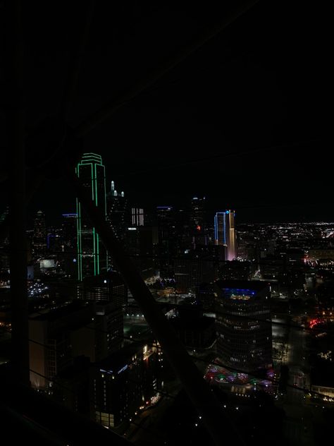 Downtown Dallas At Night, Down Town Dallas, City Nighttime, Dallas Aesthetic, Dallas Nightlife, Nighttime Aesthetic, Downtown Vibes, Dallas City, Music Cover Photos