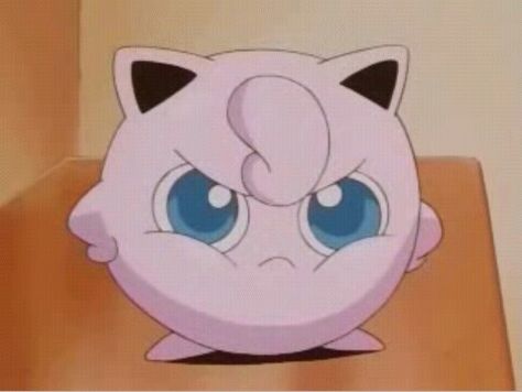 No matter how Jigglypuff gets mad, it's still adorable! Pokemon Jigglypuff, Pokemon Memes, Cute Pokemon Wallpaper, Funniest Memes, Nerd Alert, Cute Pokemon, Pokemon Art, Pokemon Go, Keep Up