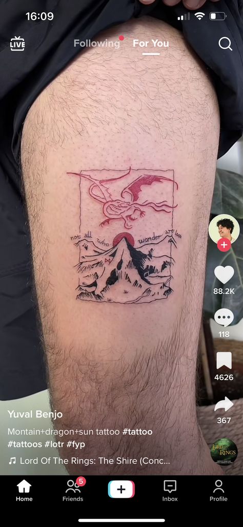 Lotr Tattoo Samwise Gamgee, Lord Of The Rings Tattoo Simple, Merry And Pippin Tattoo, The Hobbit Inspired Tattoos, Contemporary Art Tattoo, Bilbo Tattoo, Subtle Lord Of The Rings Tattoo, The Hobbit Tattoos, Rivendell Tattoo