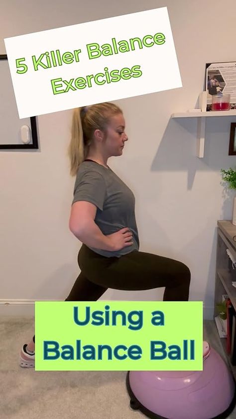 Check out this video Half Ball Balance Trainer from Amy McMillin Half Ball Exercises, Half Ball Balance Trainer Exercises, Balance Ball Exercises, Bosu Ball Workout, Ball Workout, Balance Trainer, Bosu Ball, Balance Ball, Stability Ball