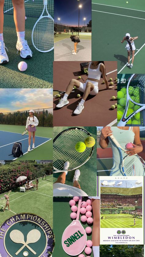 romanticizing my fav sport>> Tennis Collage, Tennis Aesthetic, Social Club, Wimbledon, Brand Colors, Badminton, Connect With People, Your Aesthetic, Creative Energy