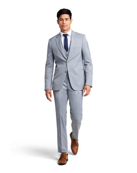 Stitch & Tie Heather Grey Performance Suit Wedding Tuxedo | The Knot Grooms Men, Wedding Tuxedo, Bar Service, Tuxedo Wedding, Bridal Salon, Wedding Rentals, Bridal Shower Party, Beauty Services, Reception Venues