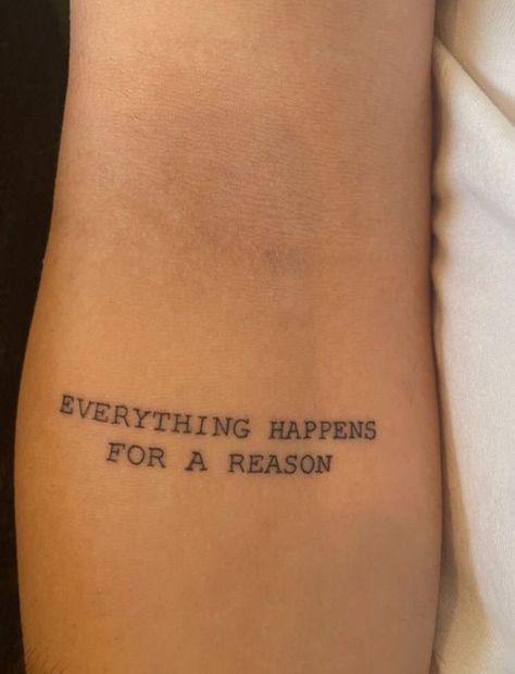 Basic Tattoos, Phrase Tattoos, Meaningful Tattoo Quotes, Small Quote Tattoos, Muster Tattoos, Small Pretty Tattoos, Writing Tattoos, Tattoo Ideas Female, Small Hand Tattoos