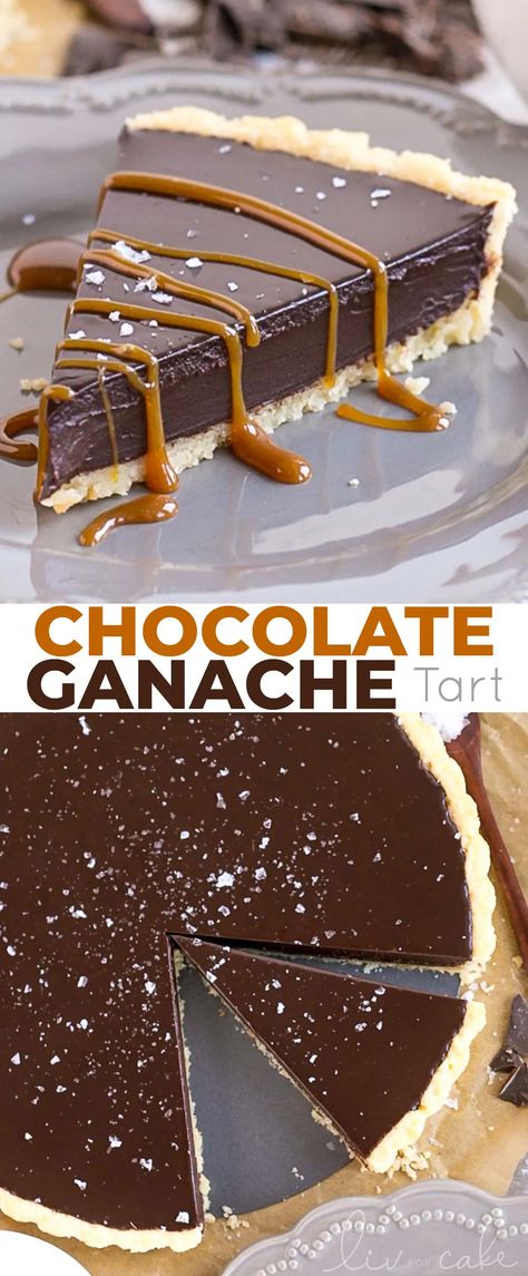 Dark Chocolate Tart Recipe, Ganache Tart Recipe, Ganache Pie Recipe, Dark Chocolate Ganache Tart, Flourless Chocolate Tart, Dark Chocolate Pumpkin Tart, Best Chocolate Tart Recipe, Chocolate Tart Filling Recipes, Chocolate Torte With Ganache