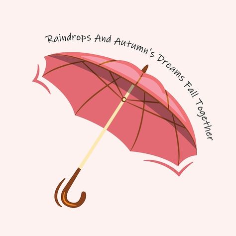 Vector cute pink umbrella illustration v... | Premium Vector #Freepik #vector #umbrella #raincoat #rainfall #rain Kawaii Umbrella, Umbrella Pattern, Umbrella Illustration, Pink Umbrella, Summer Illustration, Illustration Vector, Cute Pink, Fall Season, Premium Vector