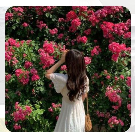 Cute dp ideas Garden Aesthetic Picture, Garden Photography Aesthetic, Garden Pic Poses, Garden Pics Aesthetic, Poses In Garden Ideas, Garden Pics Ideas, Flower Garden Poses Photo Ideas, Women With Flowers Aesthetic, Poses In The Garden