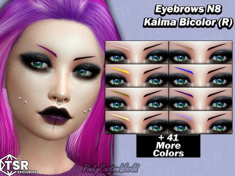 Olive Hair, Sims 4 Tattoos, How To Draw Eyebrows, Cc Sims, Face Tattoo, Star Tattoos, Electronic Art, Costume Makeup, The Sims Resource