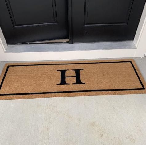 Monogram Border Personalized Doormat, Flocked Coir Door Mat, Outdoor Welcome Mat, Family Name Doormat, Housewarming, Realtor Client Gift Monogram Border, Realtor Client Gifts, Door Mat Outdoor, Outdoor Welcome Mat, Entryway Style, Coir Door Mat, Funny Welcome Mat, Funny Doormats, Coir Doormat