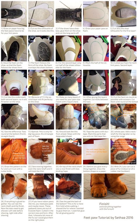 Paw Tutorial, Foxy Costume, Fursuit Making, Fursuit Ideas, Fursuit Paws, Fursuit Tutorial, Fur Suits, Wolf Costume, Eddsworld Tord