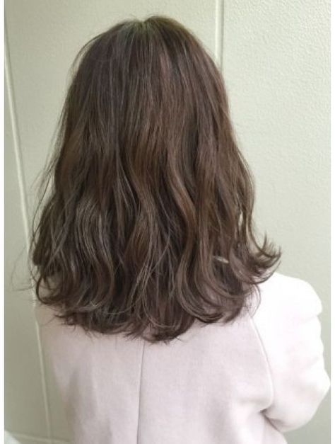 Shoulder Length Permed Hair, Digital Perm Short Hair, Digital Perm, Wavy Hairstyles Medium, Hair Style Korea, Ankh Cross, Hairstyles For Layered Hair, Hair Tips Video, Pretty Hair Color