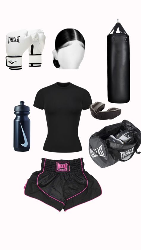 Girl Boxing Outfit, Boxing Girl Outfit, Women Boxing Aesthetic, Boxe Aesthetic, Aesthetic Boxing, Boxing Outfits, Kickboxing Outfit, Boxing Outfit, Boxer Aesthetic