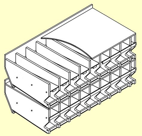 Stacking Horizontal Can Rack plan frm CanRacks.com Fifo Can Storage Diy, Canned Good Storage, Pantry Organization Labels, Food Rack, Food Storage Shelves, Can Rack, Rent To Own Homes, Canned Food Storage, Small Pantry