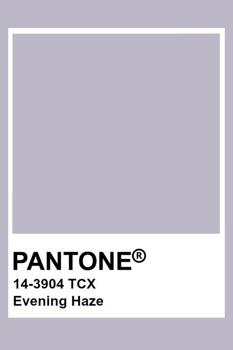 Pantone Evening Haze Purple Pantone Aesthetic, Pantone Purple Aesthetic, Dusty Lilac Color Palette, Light Purple Pantone, Pantone Colors Purple, Pantone Aesthetic Color Palettes, Lilac Pantone, Light Purple Shades, Lilac Color Palette