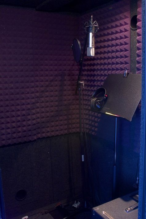 Sound booth in my home for recording! Recording Studio Aesthetic, Sound Booth, Recording Booth, Home Recording Studio Setup, Recording Studio Setup, Home Music Rooms, Music Recording Studio, Recording Studio Design, Recording Studio Home