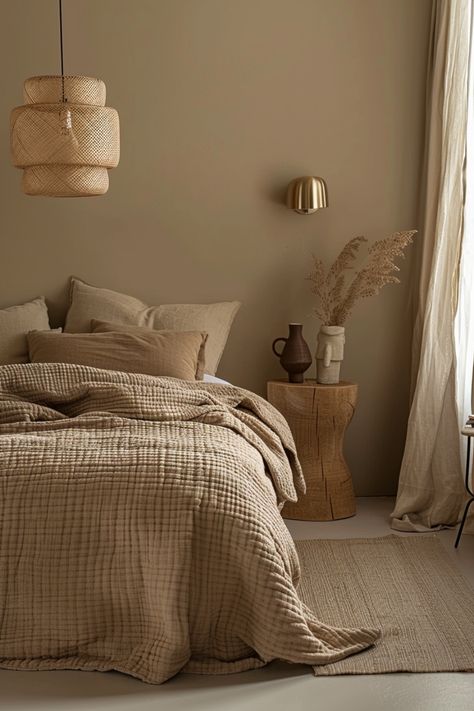 Discover Scandinavian bedrooms that embrace minimalism, functionality, and comfort for a calming atmosphere. See more here. Minimalist Scandinavian Bedroom, Cozy Scandinavian Bedroom, Modern Scandinavian Bedroom, Scandinavian Bedroom Ideas, Gray Upholstered Bed, Scandinavian Bedrooms, White Platform Bed, Natural Wood Bed, Gray Upholstered Headboard