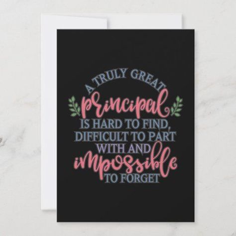 Principal Retirement, Principal Appreciation Gifts, Principal Appreciation, Phonics Printables, Teach Preschool, Retirement Ideas, School Principal, Custom Thank You Cards, Retirement Cards