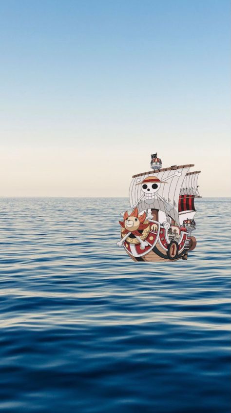 Thousand Sunny One Piece wallpaper Sunny One Piece Wallpaper, One Piece Sunny Ship Wallpaper, One Piece Thousand Sunny Wallpaper, Homescreen Wallpaper One Piece, 1000 Sunny One Piece, One Piece Home Screen Wallpaper, Thousand Sunny Wallpaper, Subtle One Piece Anime Wallpaper, One Piece Sea Wallpaper