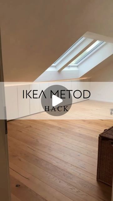 Ikea Hacks Attic Storage, Eves Storage Ideas Loft Conversions, Diy Wardrobe Sloped Ceiling, Ikea Attic Storage, Eaves Bedroom Sloped Ceiling, Ikea Metod Wardrobe, Attic Bedroom Decor Ideas, Finished Attic Space, Attic Makeover Ideas