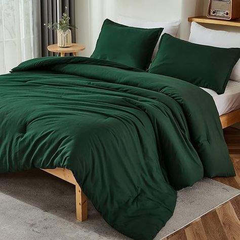 Amazon.com: Litanika Dark Emerald Green King Comforter Set, 3 Pieces Solid Forest Bedding Set, All Season Fluffy Bed Set (104x90In Comforter & 2 Pillowcases) : Home & Kitchen Fluffy Bed Set, Forest Bedding, Green Comforter Sets, Solid Bedding, Full Size Comforter Sets, Fluffy Bed, Full Size Comforter, Full Comforter Sets, Black Comforter