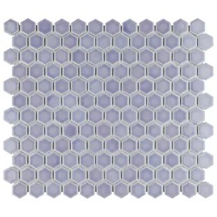 Wayfair | Backsplash Tile You'll Love in 2022 Hexagon Floor, Wall Mosaic, Fireplace Facade, Mosaic Floor, Bath Tiles, Merola Tile, Porcelain Mosaic Tile, Hexagonal Mosaic, Flooring Store