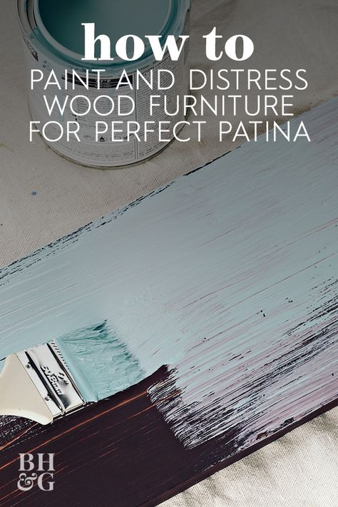 Distressed Gray Furniture, How To Rustic Paint Wood, How To Distress Wood With Paint Diy, How To Make Wood Look Distressed, How To Make Furniture Look Distressed, How To Age Painted Wood, How To Paint And Distress Wood Furniture, Painting And Distressing Wood Furniture, Distress Painted Wood Diy