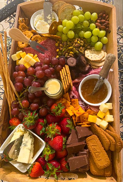 Charcuterie Board Ideas Sweet And Salty, Sweet And Salty Charcuterie Board, Board For Party, Snack Board, Charcuterie Recipes, Bridal Shower Food, Shower Food, Fun Food, Sweet And Salty