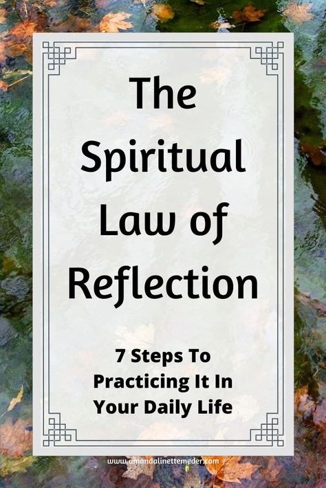 The Spiritual Law of Reflection — Amanda Linette Meder Law Of Reflection, Spiritual Science, Sending Good Vibes, Spiritual Living, Light Works, Green Water, Meditation Space, Spiritual Meaning, Staying Positive