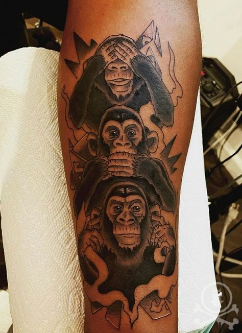 Do No Evil Tattoo, Hear No Evil Tattoo, Do No Evil, See No Evil Tattoo, No Evil Tattoo, Evil Tattoo, Hear No Evil, Speak No Evil, See No Evil