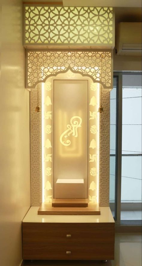 Mandir Kaman Cnc Design, Temple Design For Flat, Pooja Unit Cnc Design, Temple Cnc Design, Corian Temple Design For Home, Cnc Temple Design, Temple Cnc Design For Home, Pooja Room Cnc Design, Mandir Cnc Design