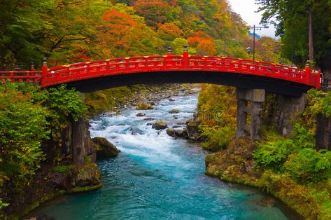 Nikko Japan, Japanese Background, Places In Japan, Japan Image, Famous Bridges, Going Postal, Aesthetic Japan, Nikko, Nature Images