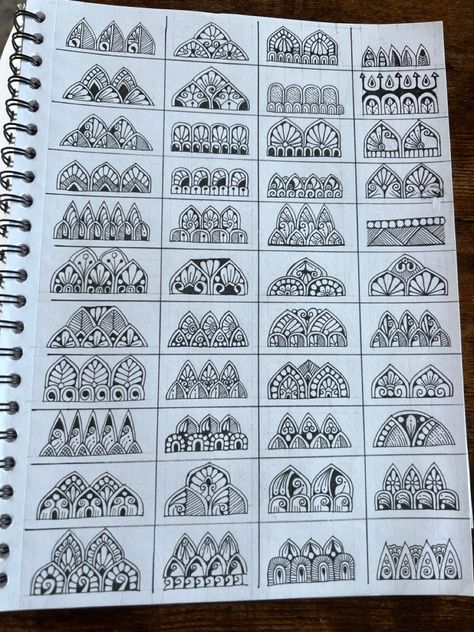 Mandala Pattern Practice Sheet Free, Zentangle Mandala Patterns, Mandala Art Lesson Step By Step, Mandala Pattern Design Templates, Mandela Art Pattern, Mandala Filling Patterns, Mandala Doodle Patterns, How To Draw Mandala For Beginners, Square Mandala Art