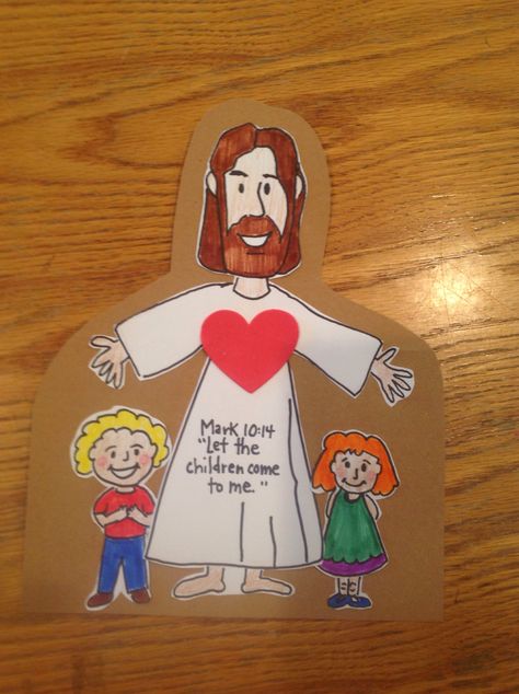 Jesus Loves the Little Children Bible Craft by Let Toddler Bible, Jesus Crafts, Children's Church Crafts, Bible Story Crafts, Sunday School Kids, Preschool Bible, Christian Crafts, Bible Crafts For Kids, Sunday School Activities