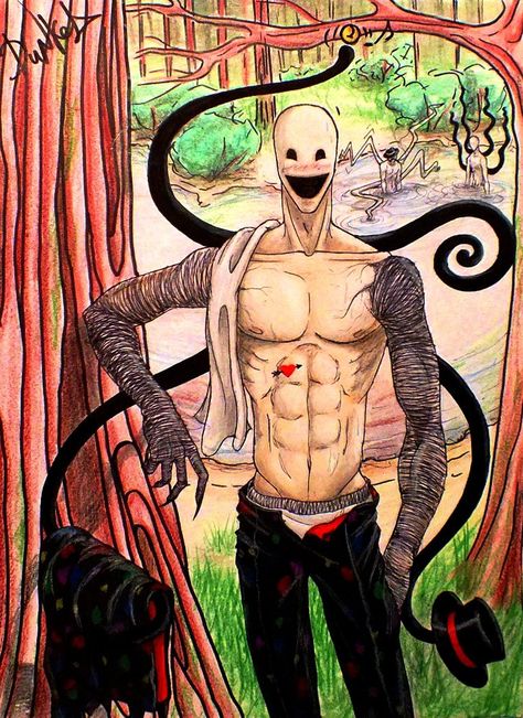 #Morning# by AmigdaL on deviantART Slender Man, Draw The Squad, Slenderman, Fairy Tales, Spiderman, Cool Art, The Story, Deviantart, Humanoid Sketch