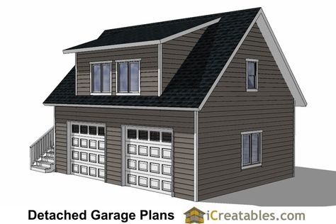 24x28 garage plans with apartment right - 536 square feet Rinnovo Garage, Car Garage Plans, House Plans With Garage, Above Garage Apartment, Shed Design Plans, Garage Apartment Floor Plans, Garage Plans With Loft, 2 Car Garage Plans, Garage Apartment Plan