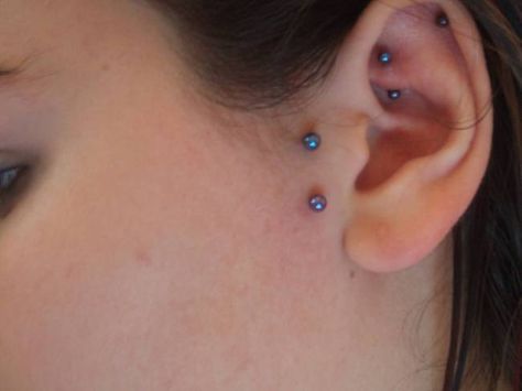 Side burn piercings.. Side Burn Piercing, Tattoos And Piercings, Piercings, Nose Ring, Tattoos