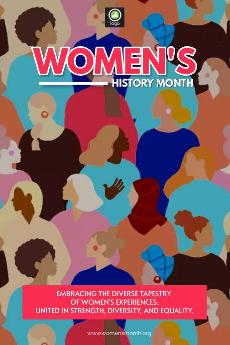 women's history month poster Women's History Month, Women's History, Womens History Month, Online Ads, Women In History, Ladies Day, History, Design