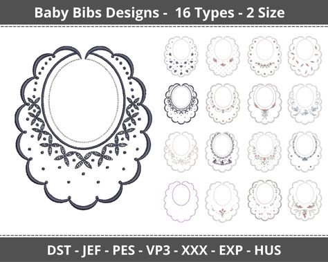 Excited to share the latest addition to my #etsy shop: Baby Bibs Embroidery Design - Machine Embroidery Pattern – 16 Types - 2 Size – Instant Download https://etsy.me/3S4buAF #embroidery #embroiderydesign #embroiderypattern #machineembroidery #embroideryapplique #babya Wilcom Embroidery, Hoop Projects, Computerized Embroidery Machine, Computerized Embroidery, Embroidery Software, Machine Embroidery Patterns, Free Embroidery Designs, Machine Design, Free Embroidery