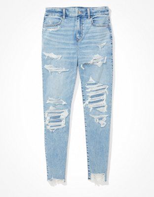 Ripped Jeans American Eagle, Jean Fit, Lululemon Outfits, Videos Cooking, Spring Clothes, 14th Birthday, Curvy Jeans, Birthday Wishlist, Mens Outfitters