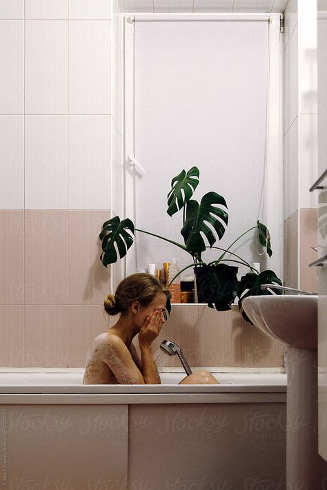 Bathtub Photography, Woman Sitting, Person Sitting, Photos Of Women, Photoshoot Inspiration, Side View, Pretty Woman, Mood Board, Royalty Free Stock Photos