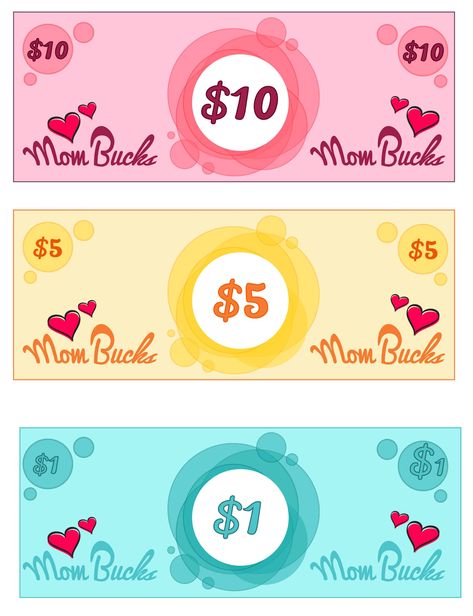 Mommy Bucks Printable, Cute Money Printable, Mom Bucks Reward System Printable Free, Mom Bucks Printable Free, Reward Bucks Free Printable, Printable Money Template, Play Money Printable Free, Mom Bucks Reward System, Mom Bucks