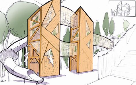 Deerfield Academy, Playgrounds Architecture, Kindergarten Design, Architecture Concept Diagram, School Playground, Natural Playground, Playground Design, W Hotel, Outdoor Playground