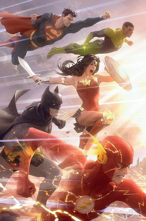 Justice League Art, Justice League Comics, Dc Comics Wallpaper, The Justice League, Dc Comics Heroes, Univers Dc, Arte Dc Comics, Dc Comics Superheroes, Batman Comic Art