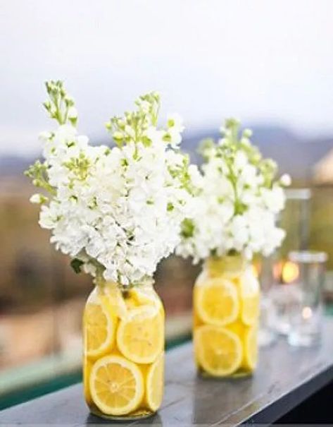 23+ Cute Lemon Themed Baby Shower Ideas (Free Invitation) Outdoor Bridal Showers, Brunch Decor, Rustic Wedding Decorations, Tafel Decor, Spring Bridal Shower, Summer Bridal Showers, Bridal Shower Centerpieces, Shower Centerpieces, Rustic Bridal