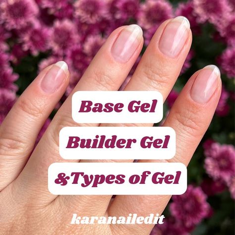 nails, gel nails, long nails, builder gel, french manicure Builder Base Gel Nails, Building Gel Nail Designs, How To Builder Gel Nails, Gel Nail Builder Tutorial, Building Gel Nails How To, How To Use Nail Builder Gel, Diy Builder Gel Nails At Home, Gel Fill In Nails, How To Use Builder Gel On Natural Nails